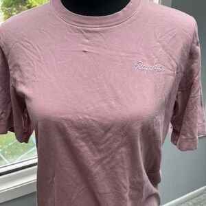 Rapha Mauve Tee with White Logo S